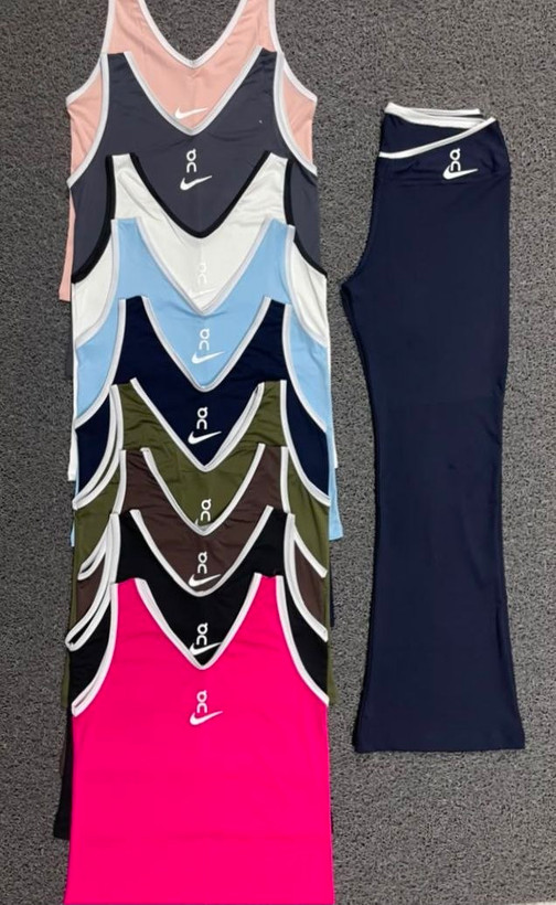 ست تاپ و شلوار دمپا گشاد ورزشی نایکی (Nike) - مدل فلامنت درجه یک