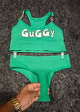 ست نیمتنه و شورت فانتزی مدل GUGGY – دارای بند نگیندار، پارچه کبریتی، کاپ متحرک و قابل شستشو