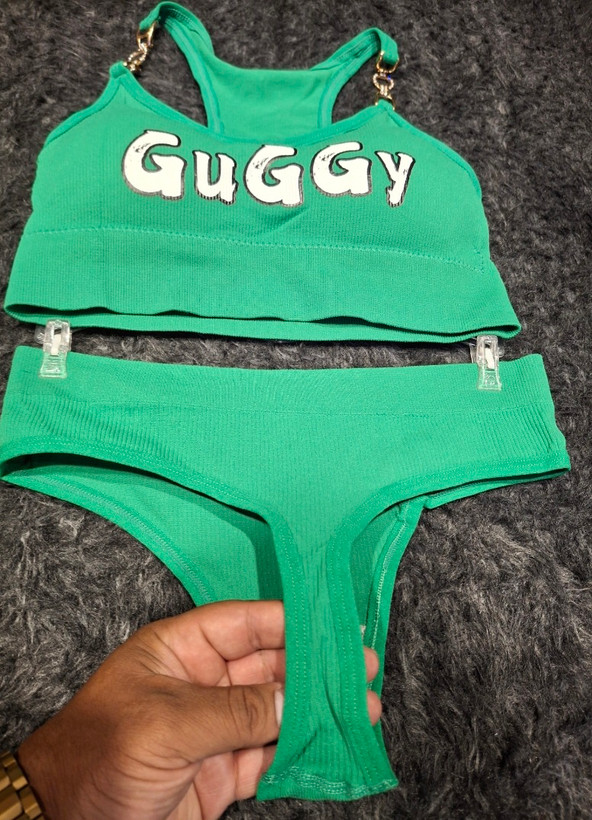 ست نیمتنه و شورت فانتزی مدل GUGGY – دارای بند نگیندار، پارچه کبریتی، کاپ متحرک و قابل شستشو